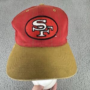 San Francisco 49ers Vintage‎ Red Hat Gold Stripes Two Tone 90s Eastport